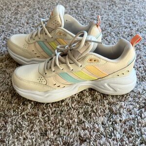 Adidas Neo Strutter Cream Sneakers with Pastel Accents